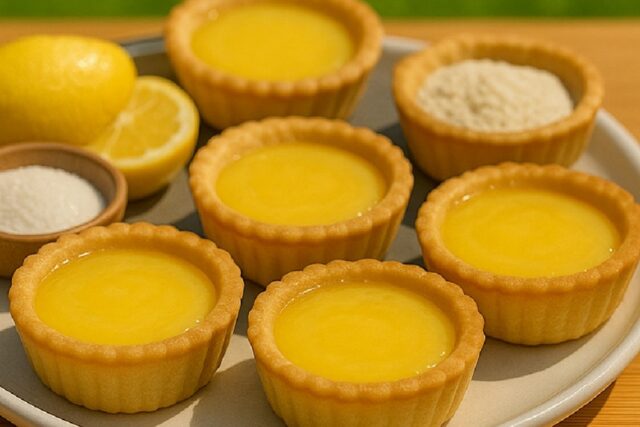 Mini Lemon Tartlets Recipe With Zesty Lemon Curd Filling