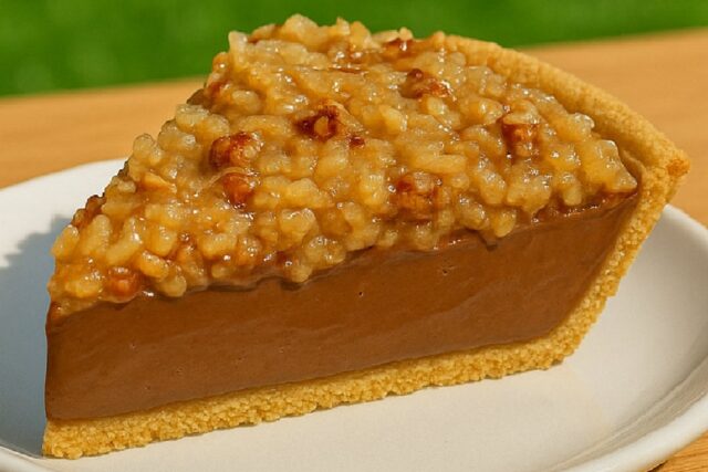 No-bake German Chocolate Pie Recipe With Coconut-pecan Topping