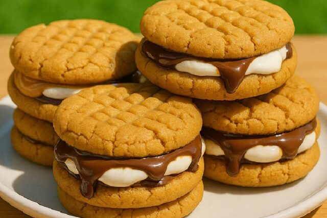 Peanut Butter S’mores Sandwich Cookies Recipe