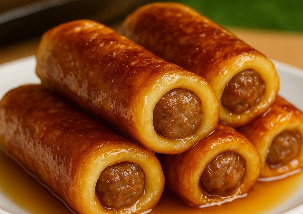 Sausage-stuffed French Toast Roll-ups