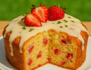 Strawberry Cream Cheese Pound Cake Recipe