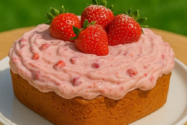 Strawberry Cream Pound Cake Recipe