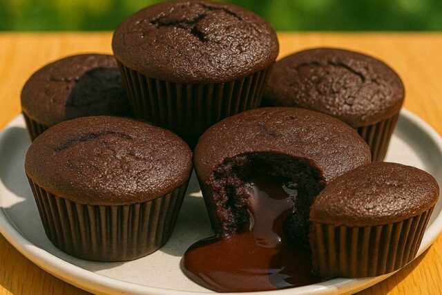 Molten Chocolate Lava Cakes with Cake Flour