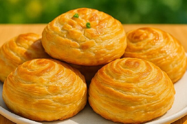 10-Minute Chicken Stuffed Flaky Rolls