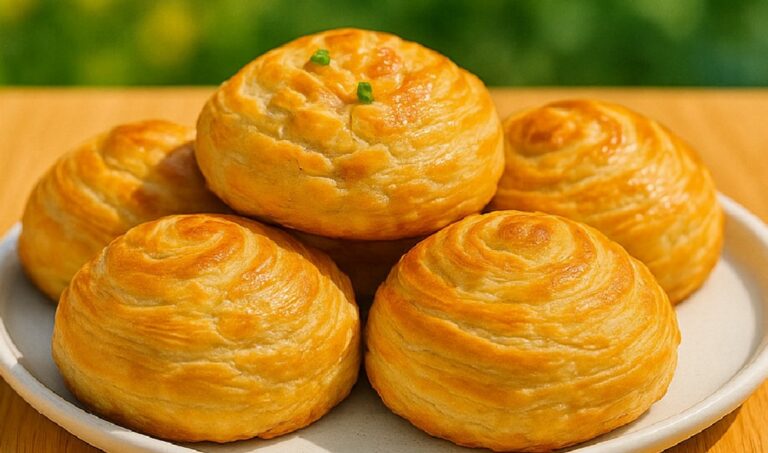 10-Minute Chicken Stuffed Flaky Rolls
